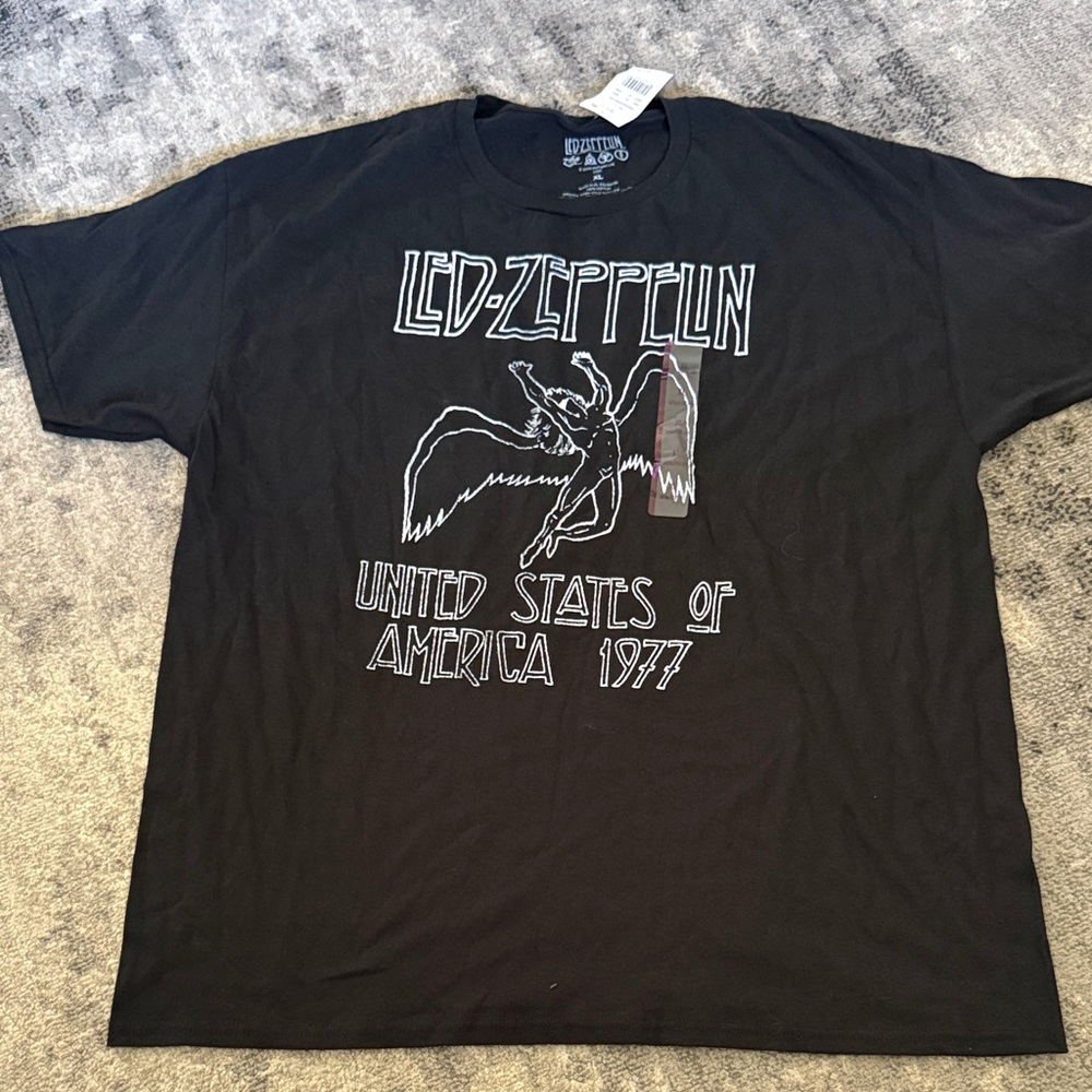 Led Zeppelin Black Graphic Tee